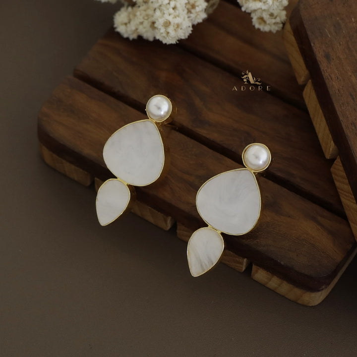 Wibha Pearl MOP Drop Earring