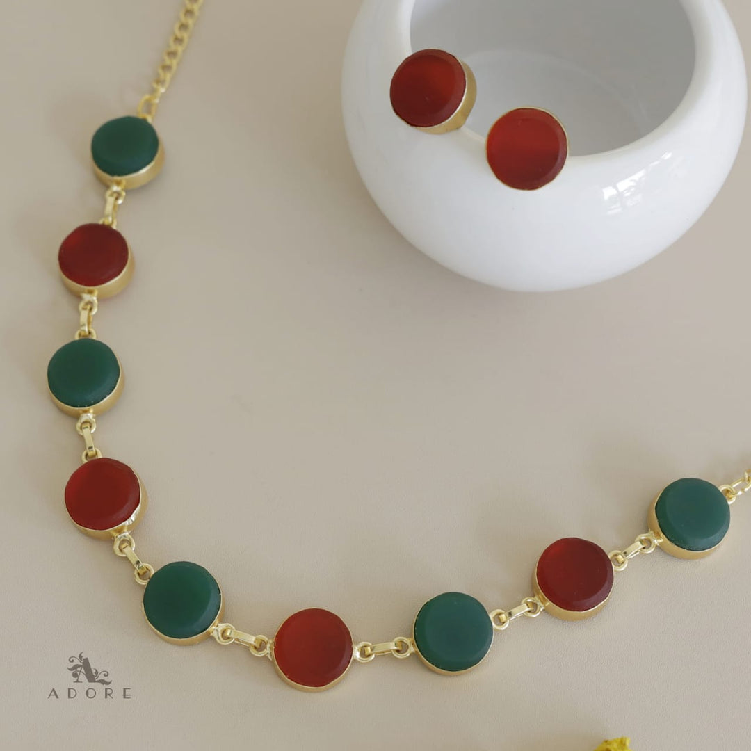 Raw Stone Ashara Neckpiece with Earrings