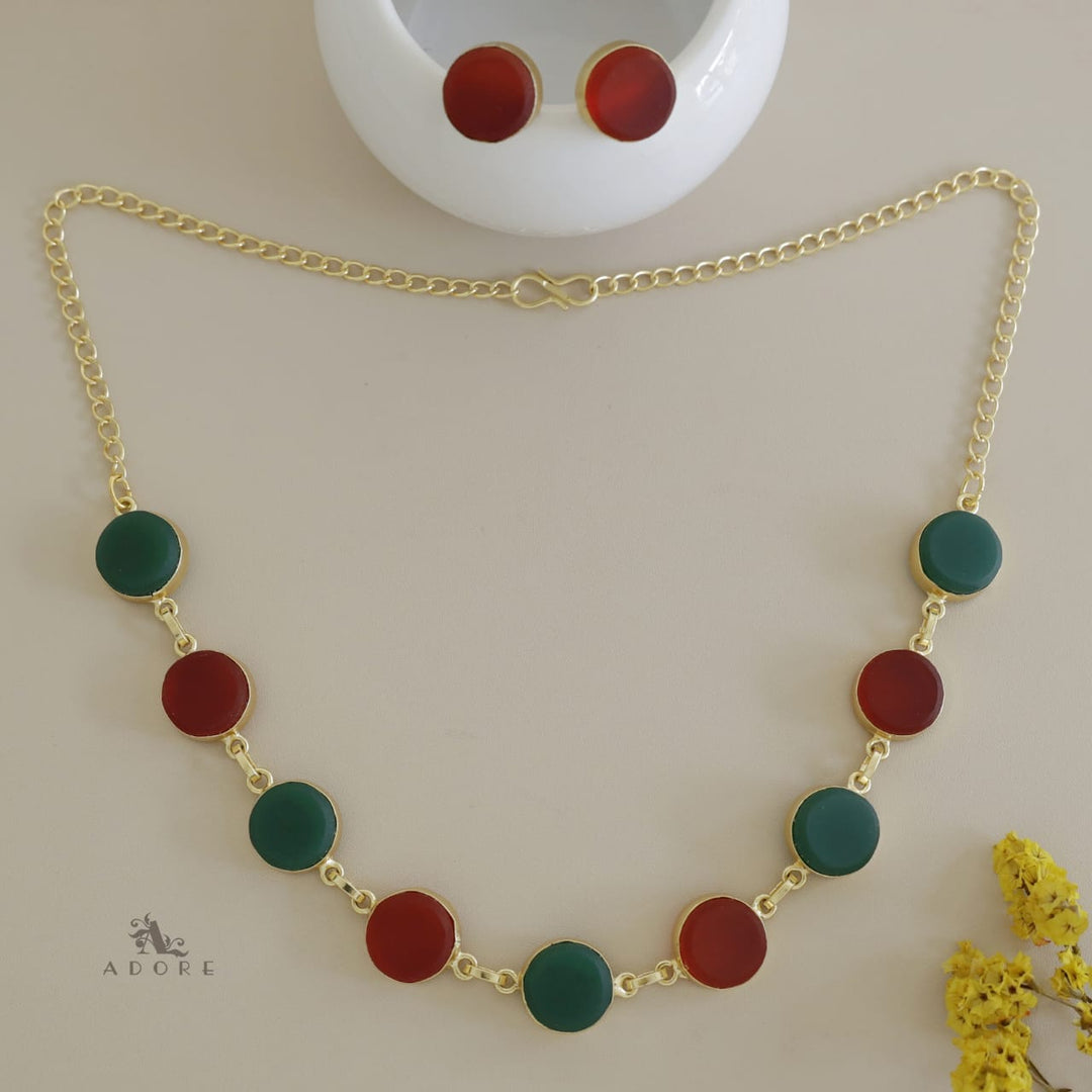 Raw Stone Ashara Neckpiece with Earrings