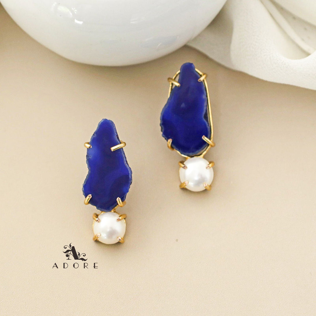 Agate Pearly Earring