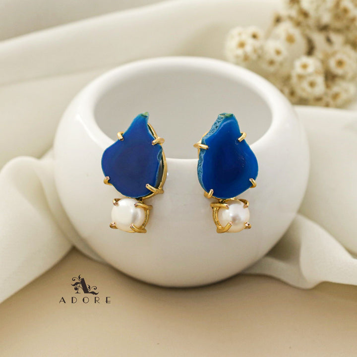 Agate Pearly Earring