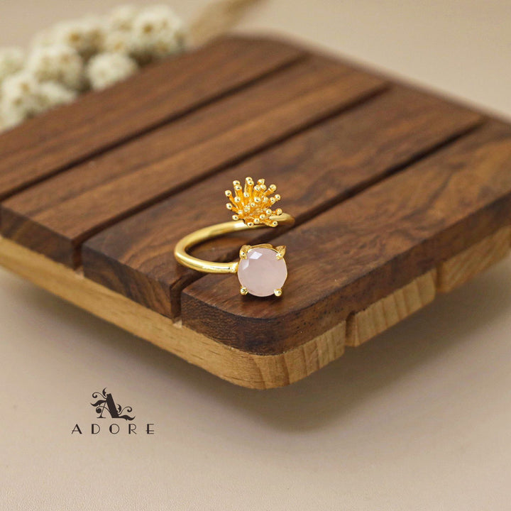 Golden Dune Glossy Round Ring