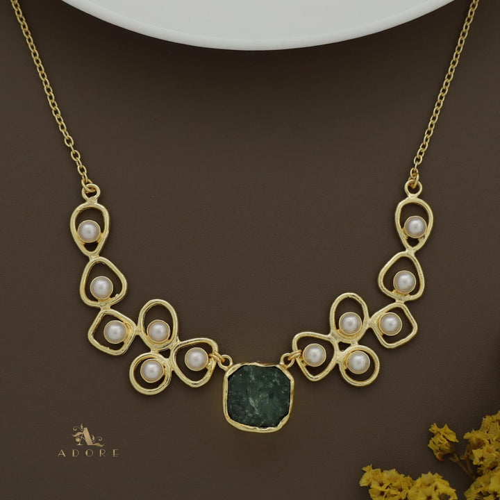 Sabera Raw Stone Pearl Neckpiece
