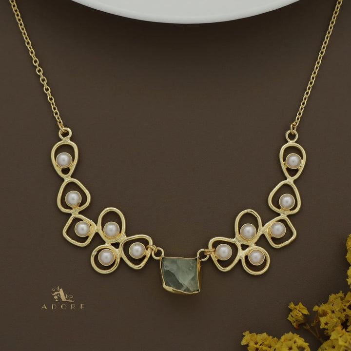 Sabera Raw Stone Pearl Neckpiece