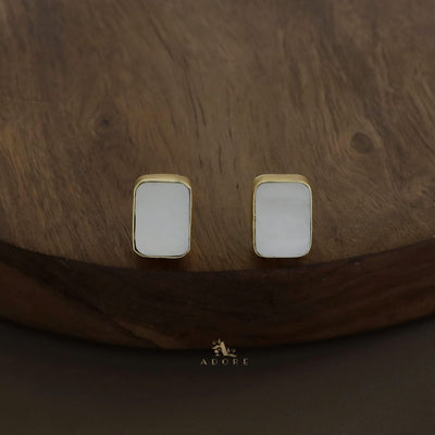 Tikara Rectangle MOP Choker / Short Neckpiece With Stud