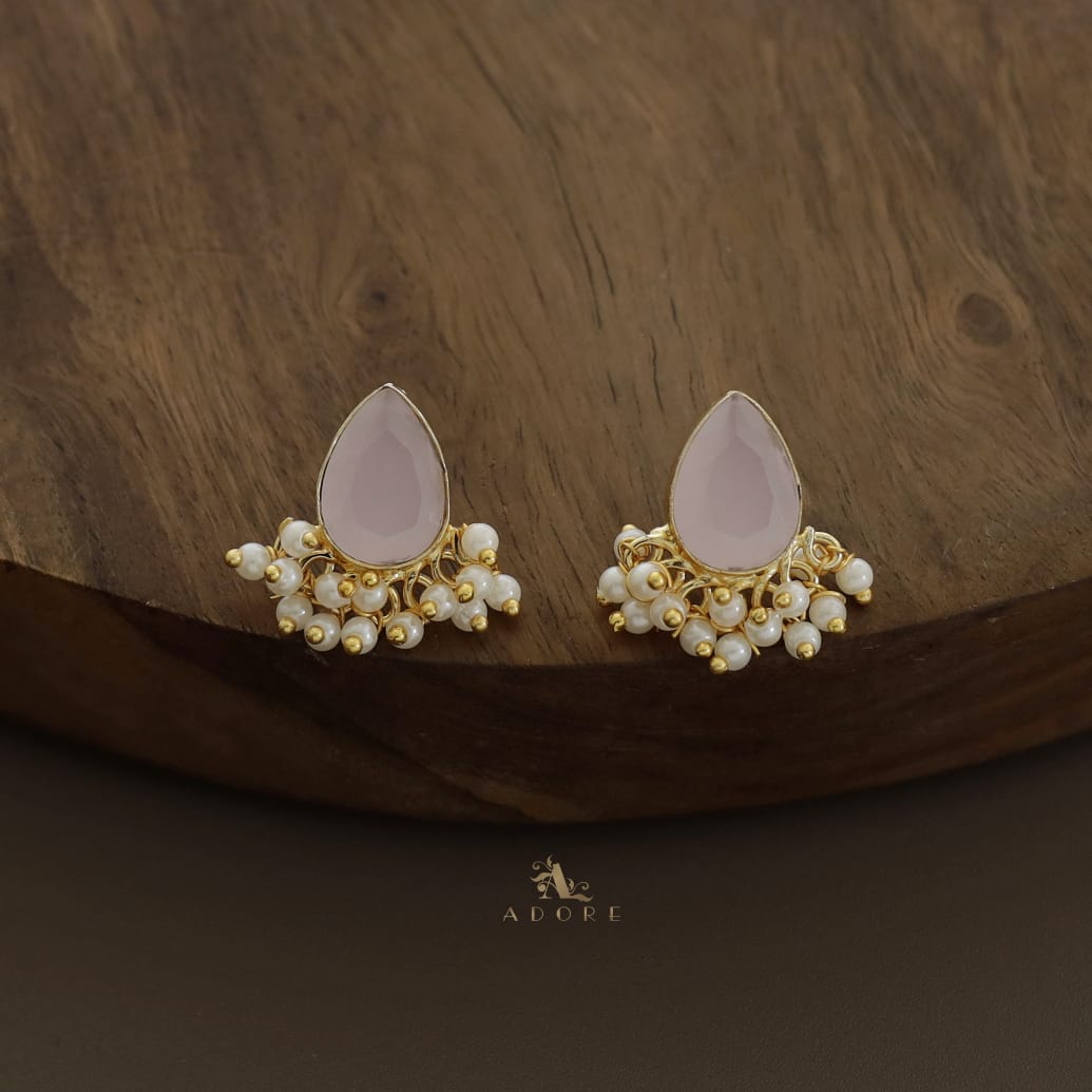Golden Akshi MOP + Glossy Neckpiece With Earring