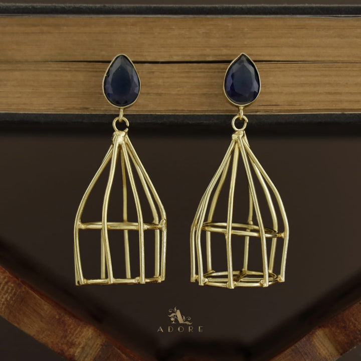 Golden Nest Glossy Drop Earring