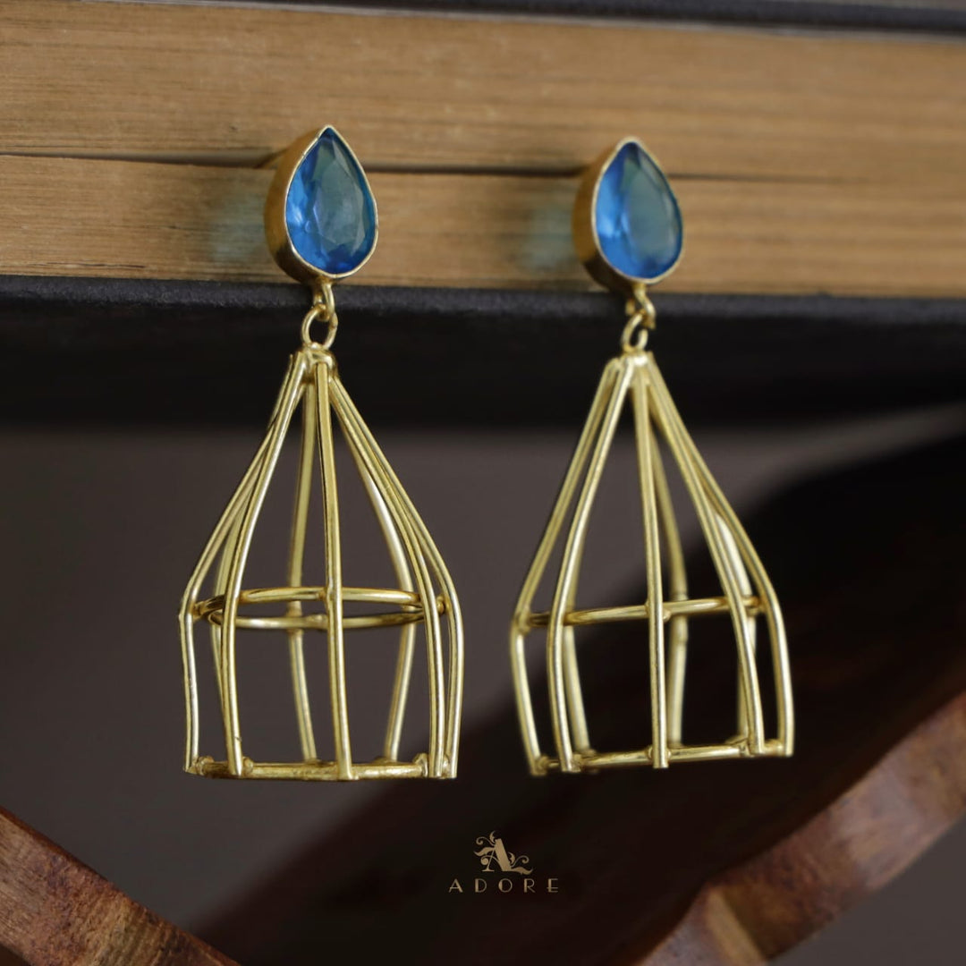 Golden Nest Glossy Drop Earring