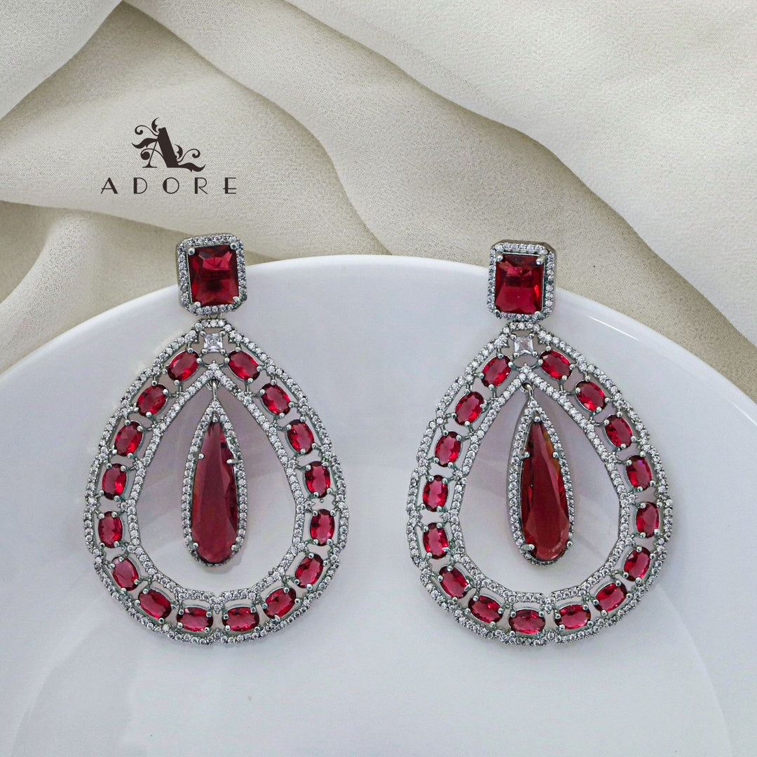 Silver Tvisha Glossy Drop Earring