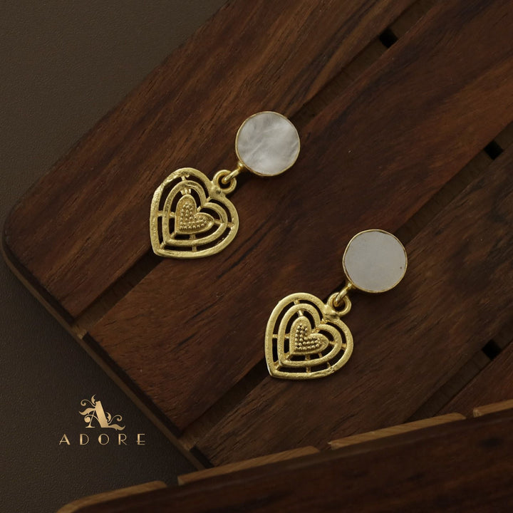 MOP Heart Earring