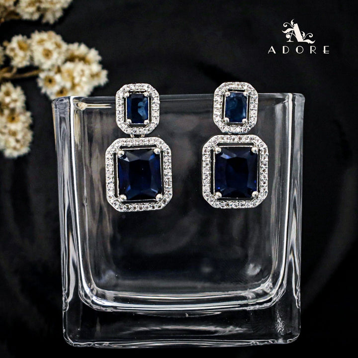 Alina Dual Glossy Rectangle Earring