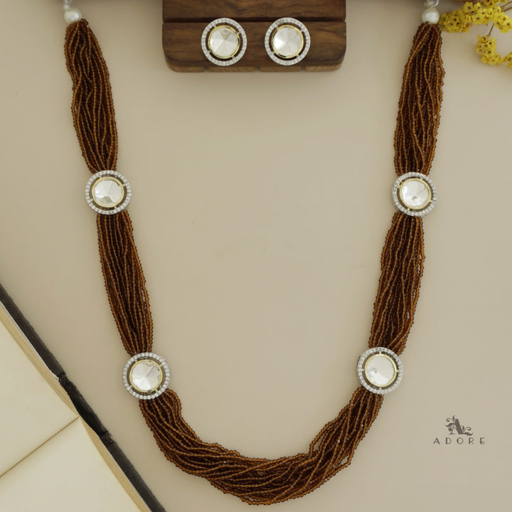 Nishtha Polki Kundan Neckpiece With Earring