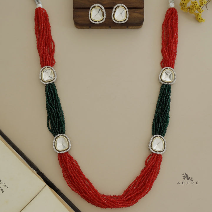 Nishtha Polki Kundan Neckpiece With Earring
