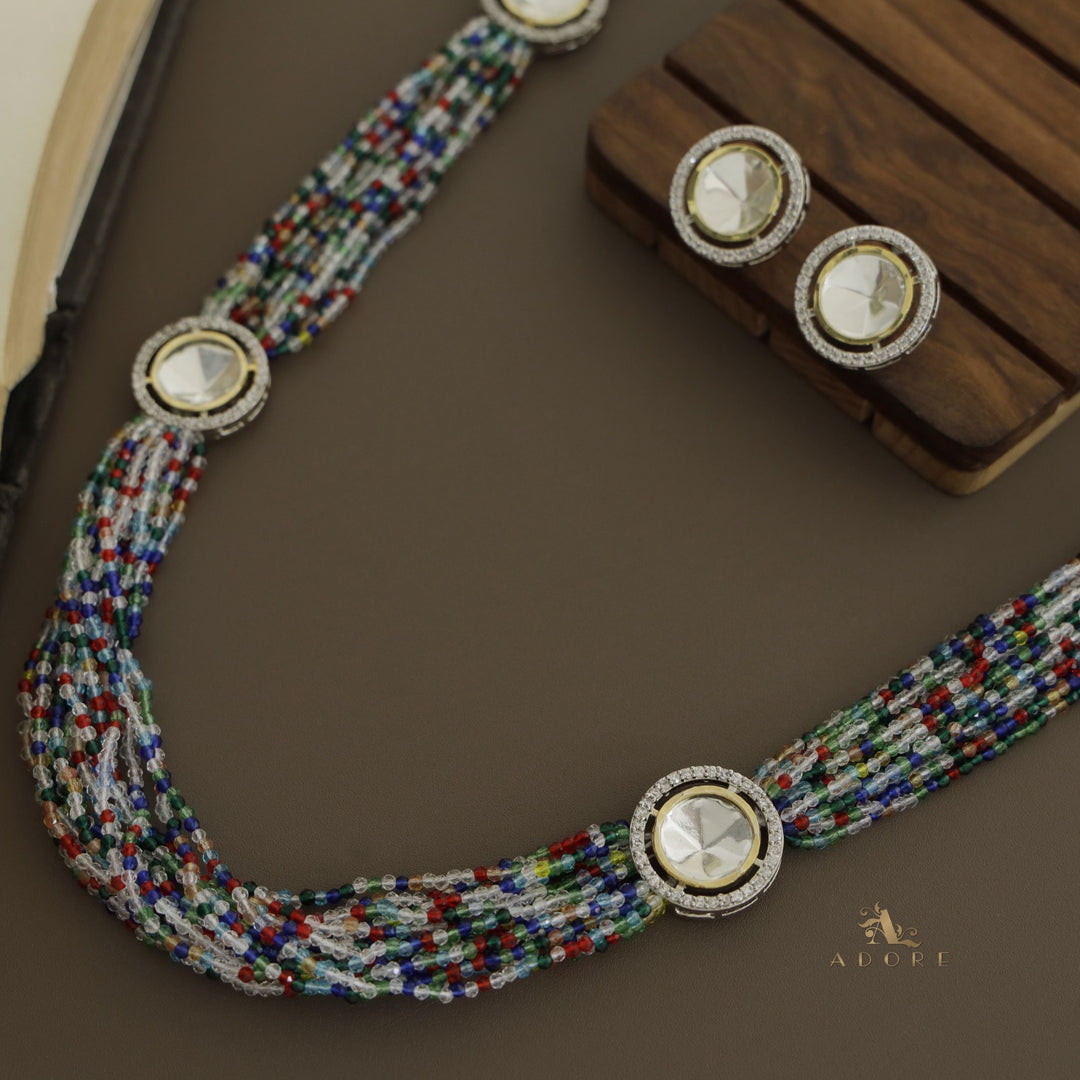 Nishtha Polki Kundan Neckpiece With Earring
