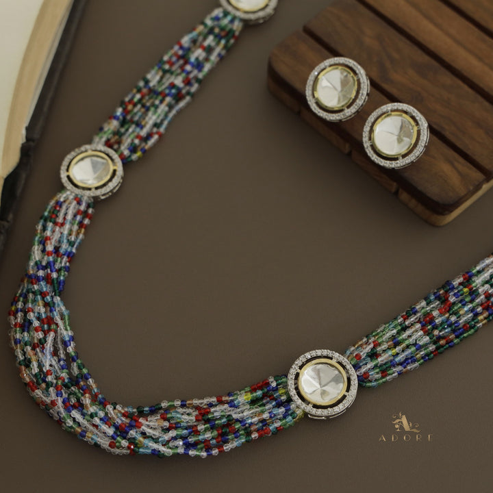 Nishtha Polki Kundan Neckpiece With Earring