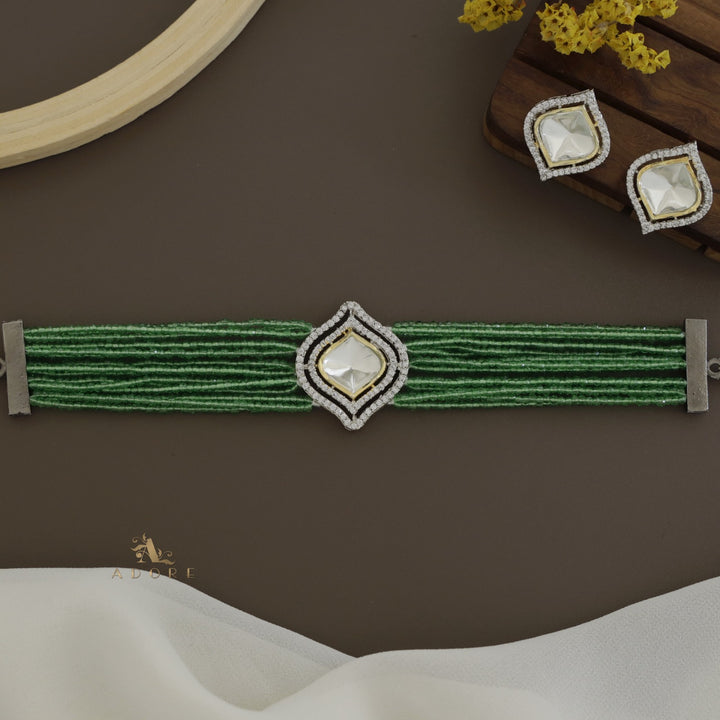 Varima Polki Kundan Choker With Earring