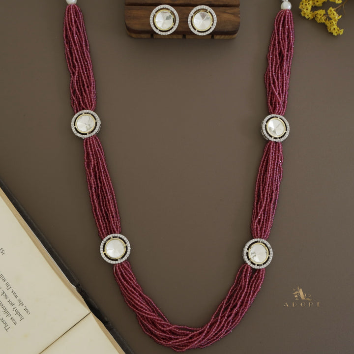 Nishtha Polki Kundan Neckpiece With Earring