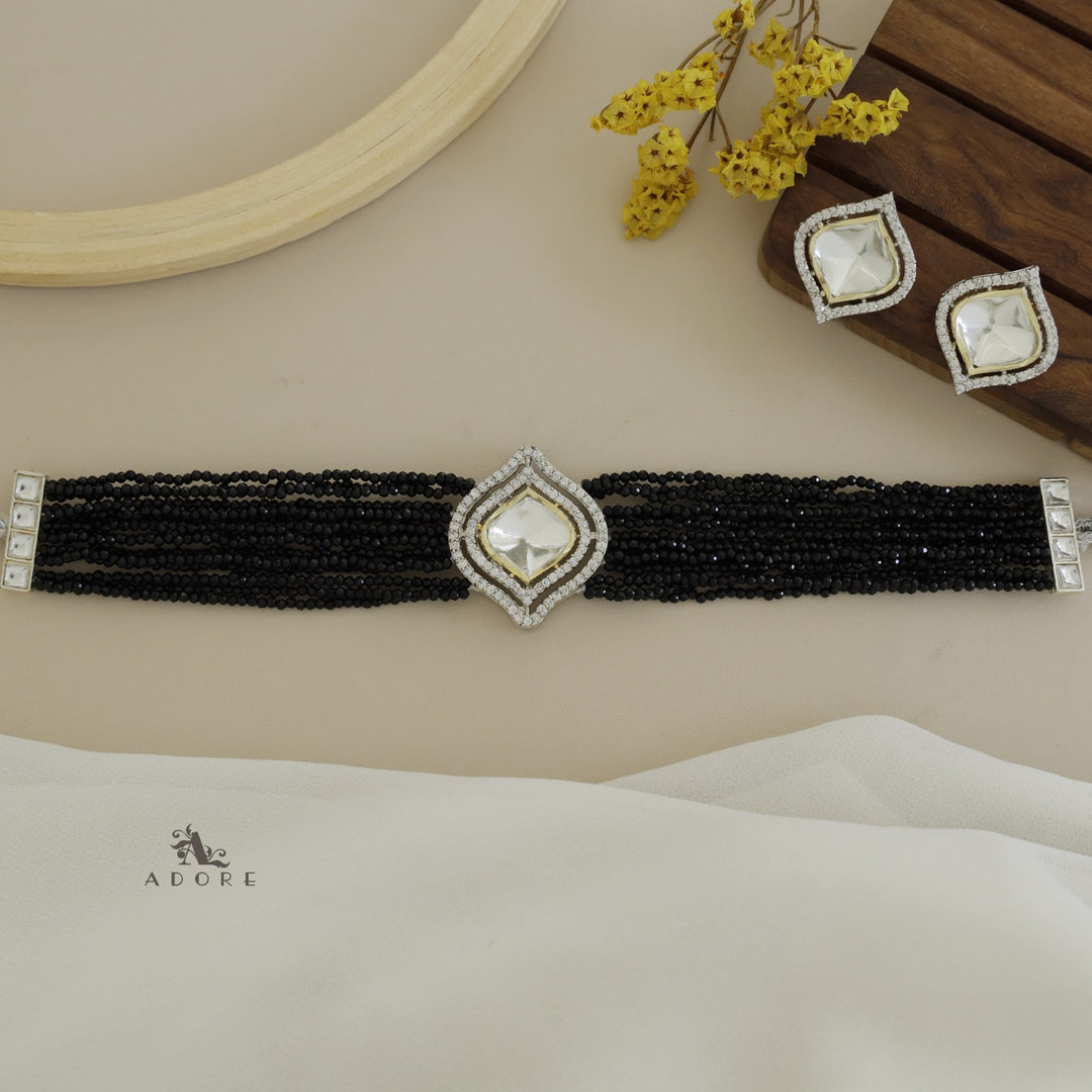 Varima Polki Kundan Choker With Earring