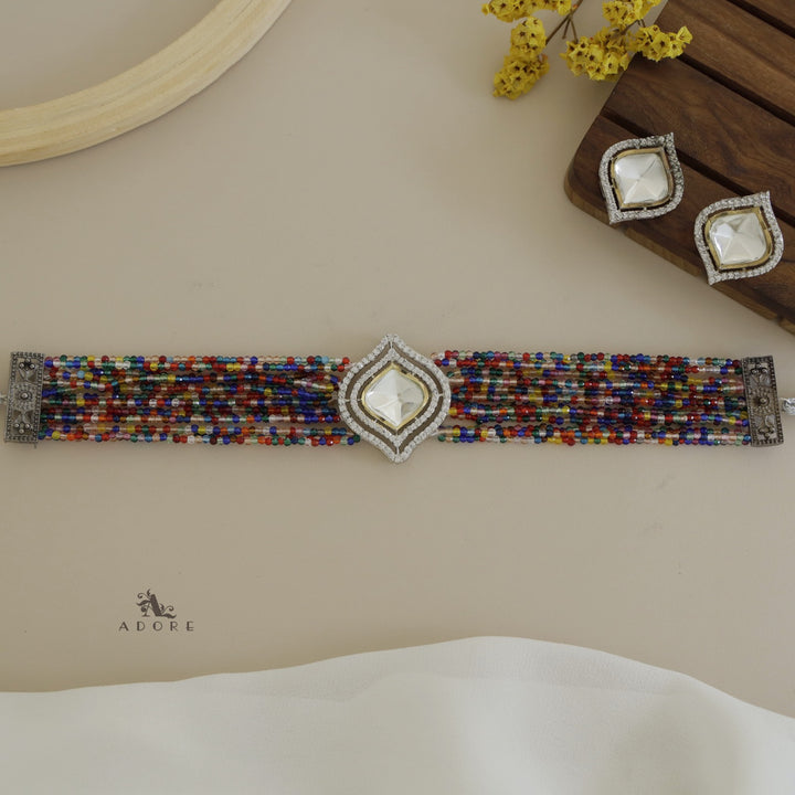 Varima Polki Kundan Choker With Earring