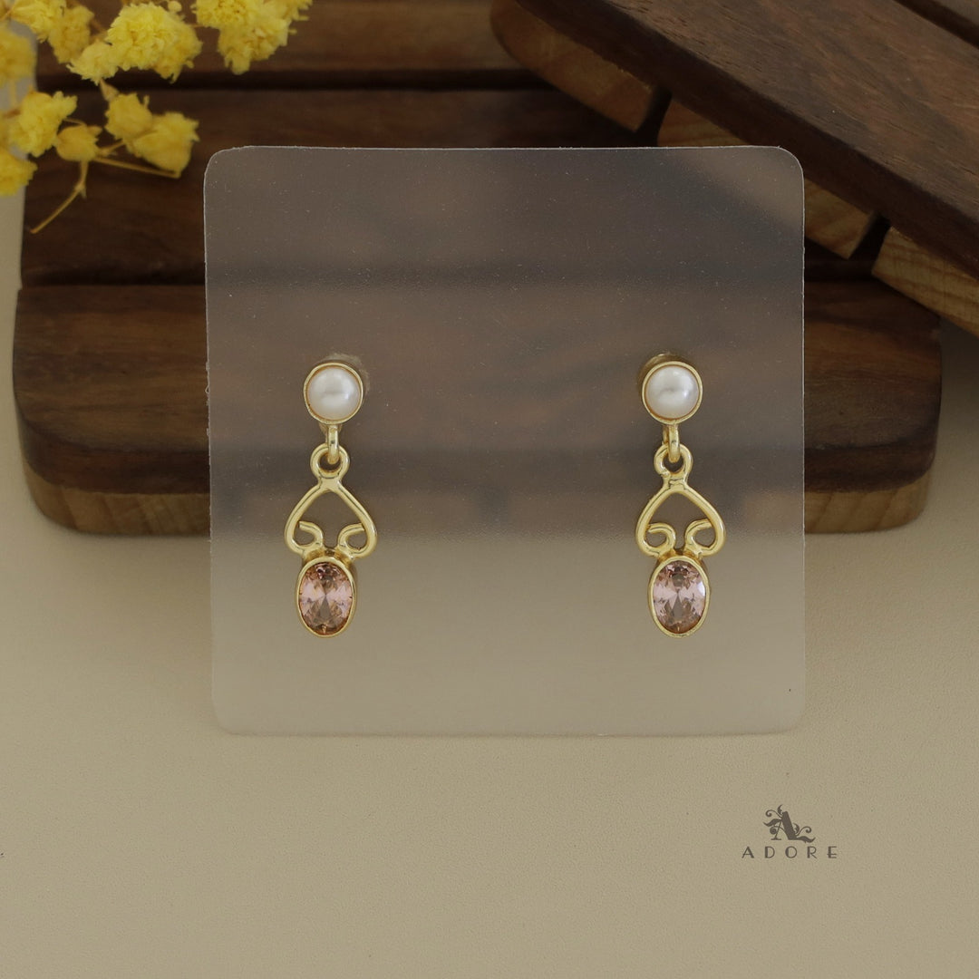 Xiti Glossy Oval Pearl Earring