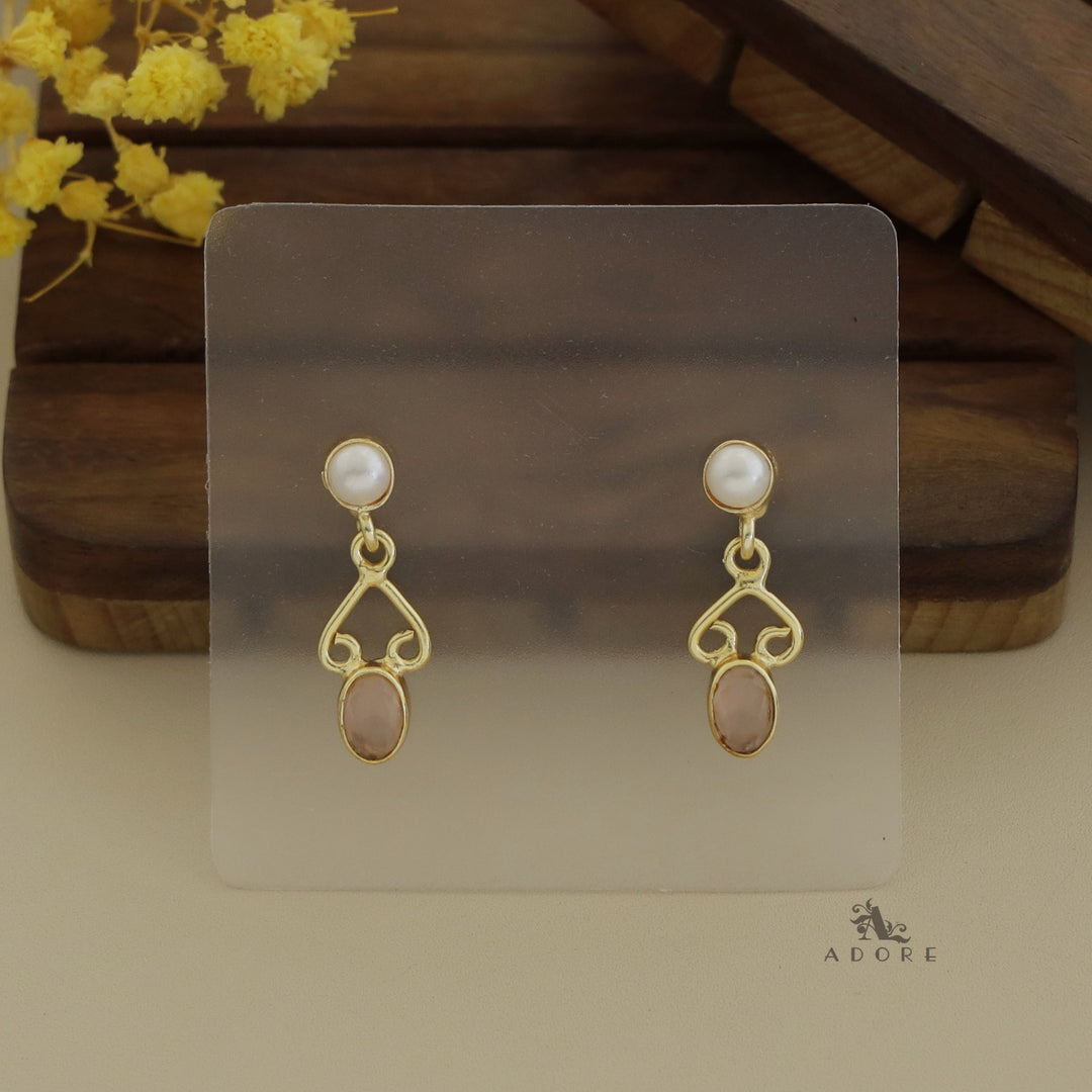 Xiti Glossy Oval Pearl Earring