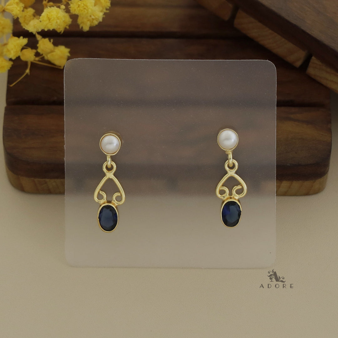 Xiti Glossy Oval Pearl Earring