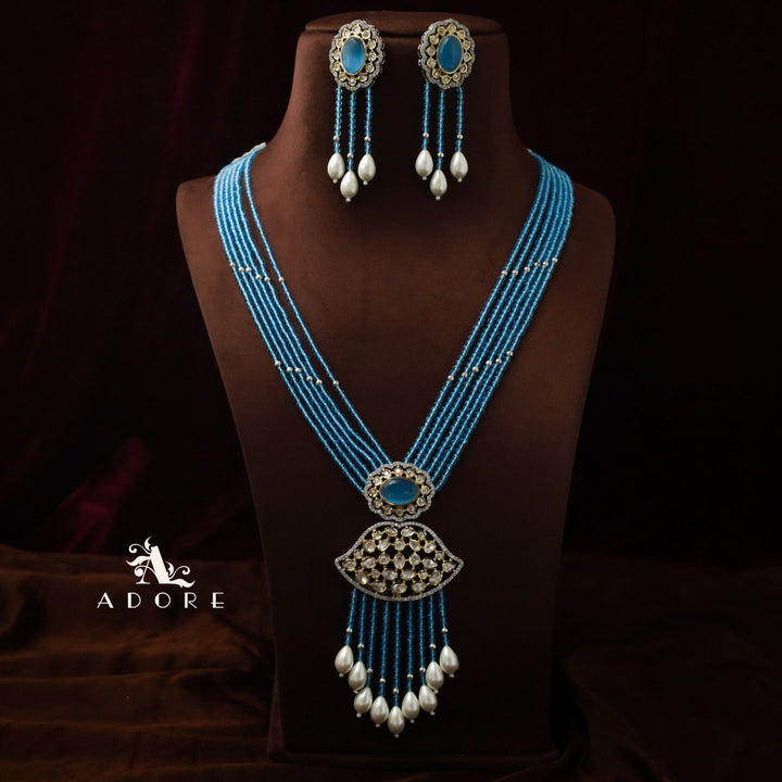 Saahana Long Neckpiece With Earring