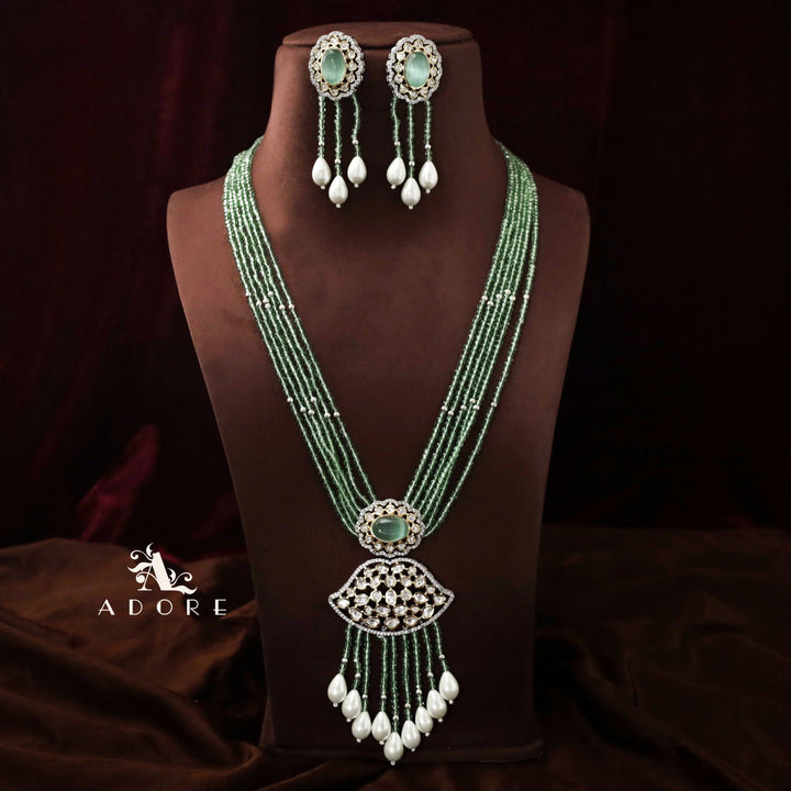 Saahana Long Neckpiece With Earring