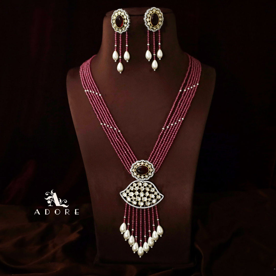 Saahana Long Neckpiece With Earring