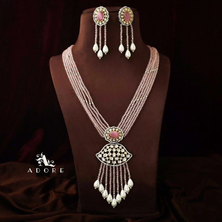 Saahana Long Neckpiece With Earring