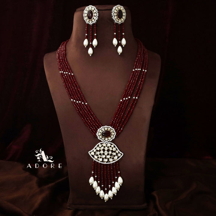 Saahana Long Neckpiece With Earring
