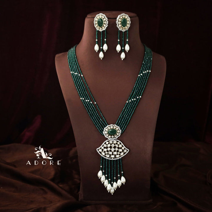 Saahana Long Neckpiece With Earring