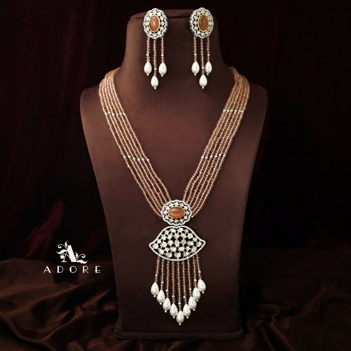Saahana Long Neckpiece With Earring