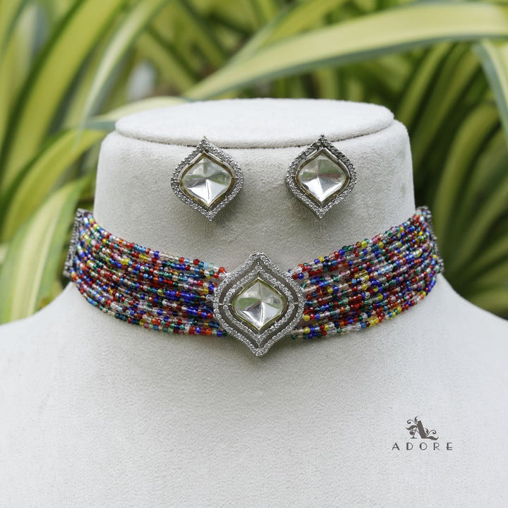 Varima Polki Kundan Choker With Earring