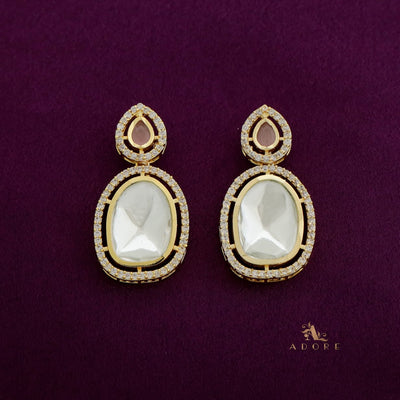 Dhanashri Polki Kundan Neckpiece With Earring