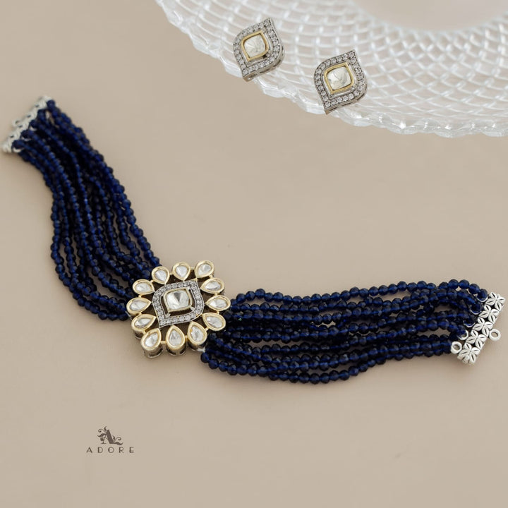 Nethra Polki Kundan Choker With Earring