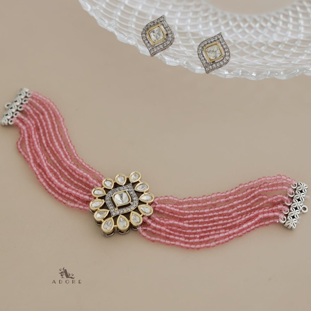 Nethra Polki Kundan Choker With Earring