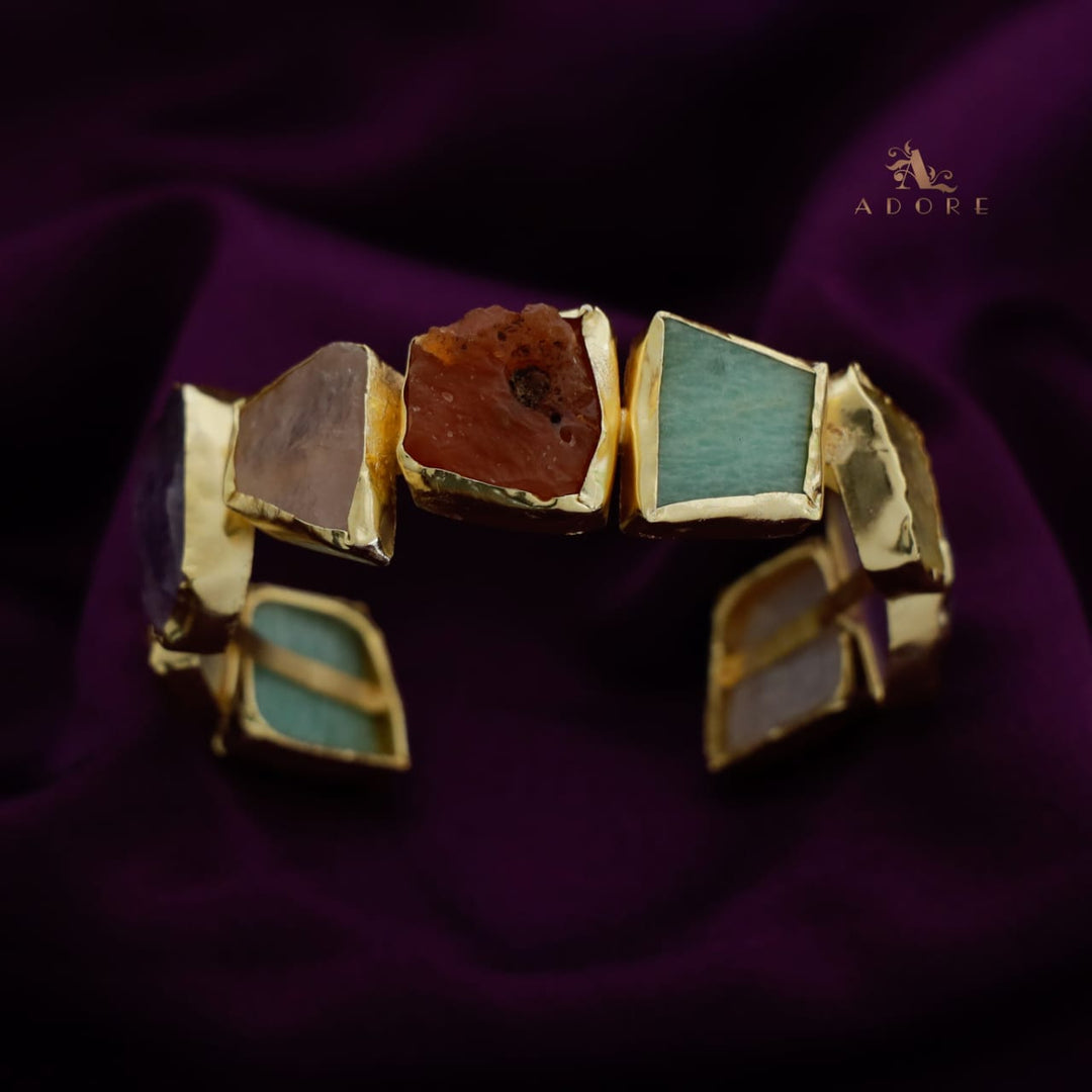 Adjustable Raw Stone Cuffs (Colour Options)