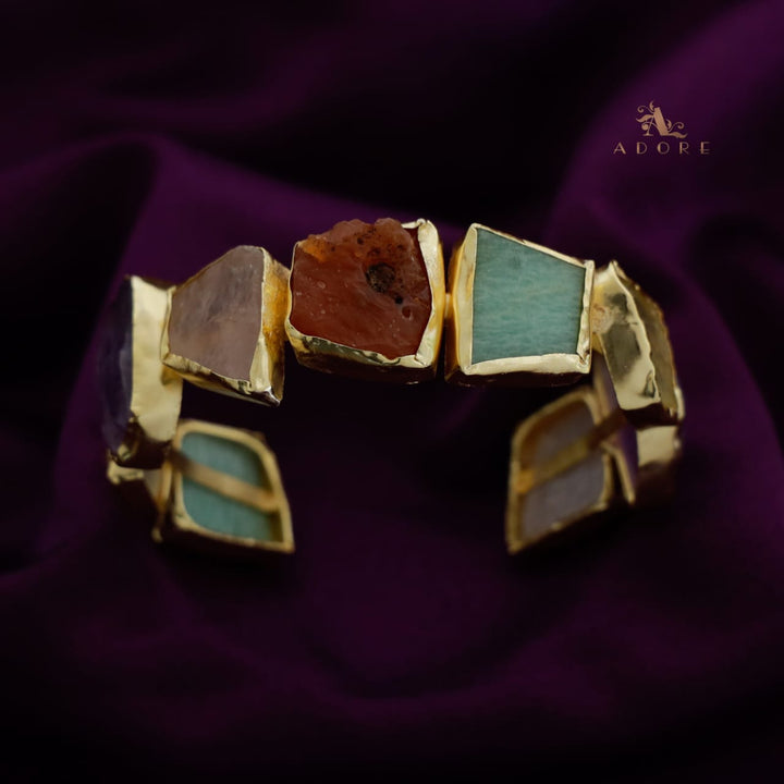 Adjustable Raw Stone Cuffs (Colour Options)