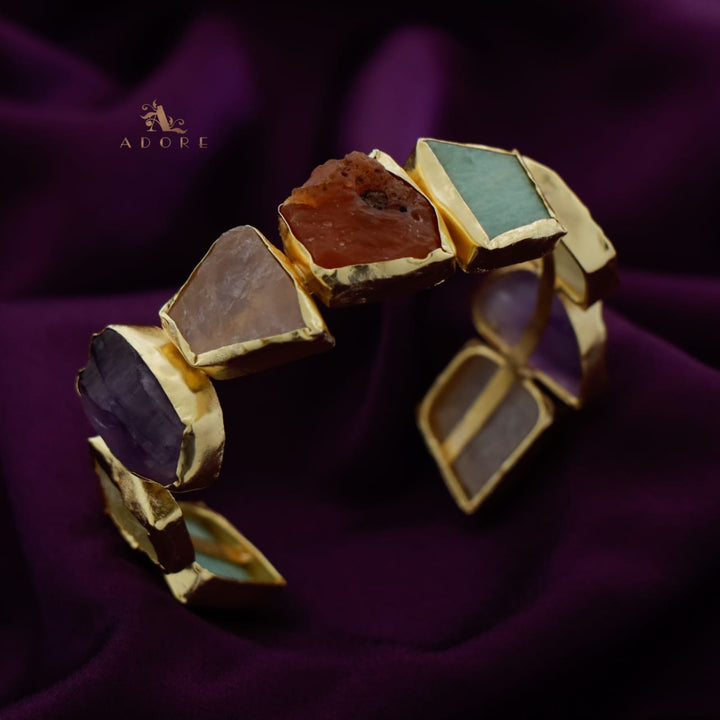 Adjustable Raw Stone Cuffs (Colour Options)