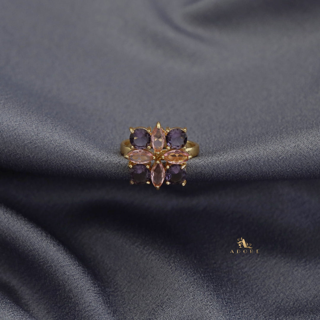 Floral Radiant Ring (Adjustable)