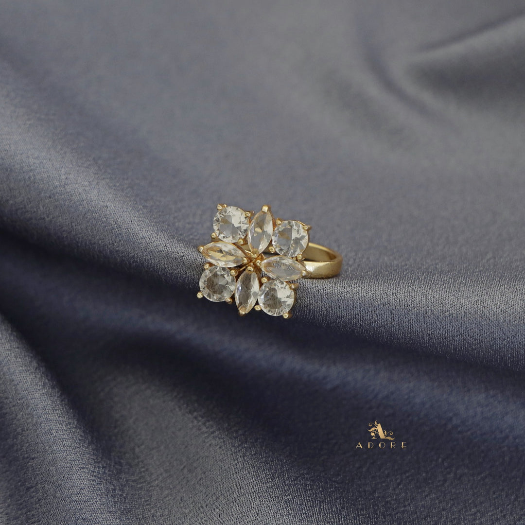 Floral Radiant Ring (Adjustable)