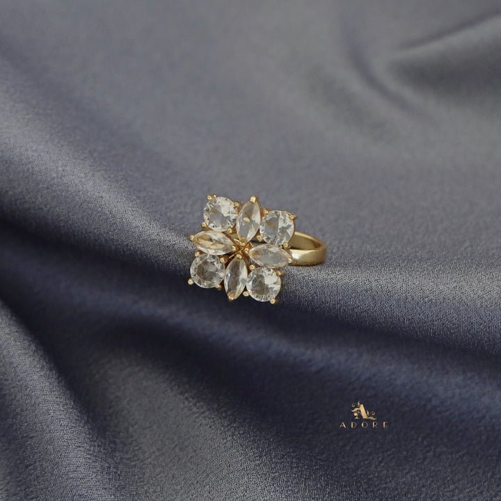 Floral Radiant Ring (Adjustable)