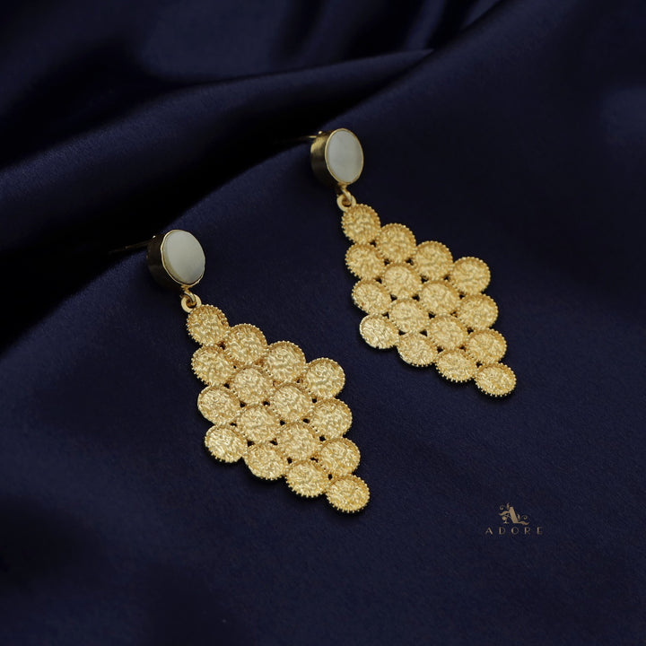 Golden Nixa Honey Comb Earring