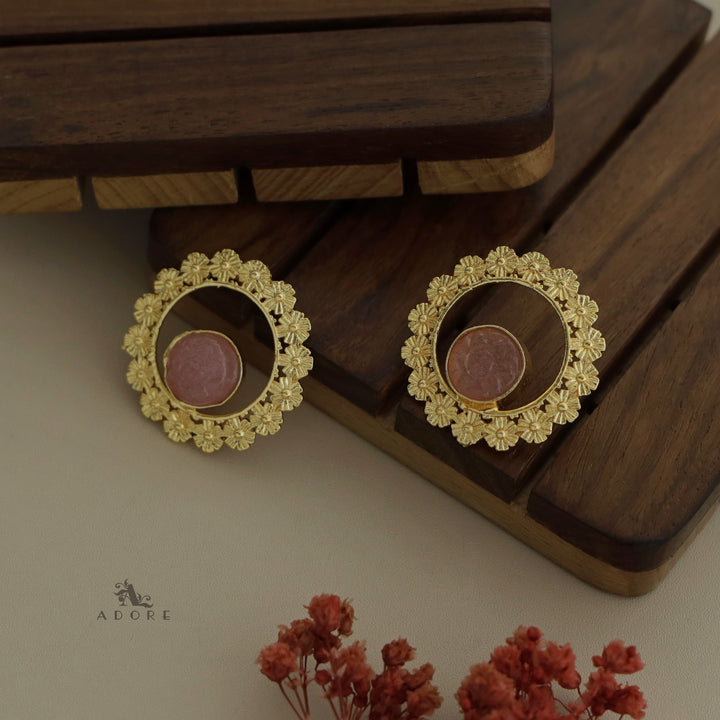 Linta Flower Hoop Earring