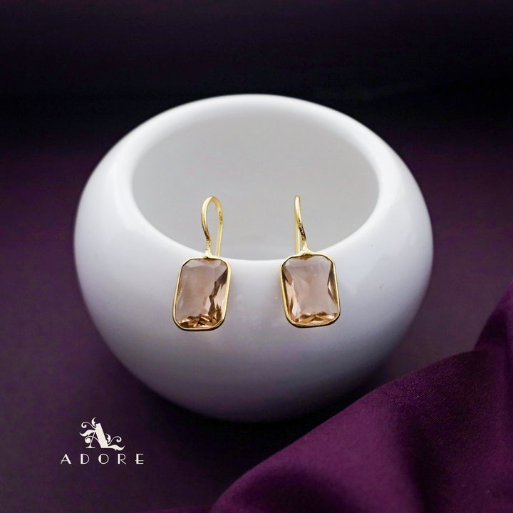 Cercel Rectangle Glossy Drop