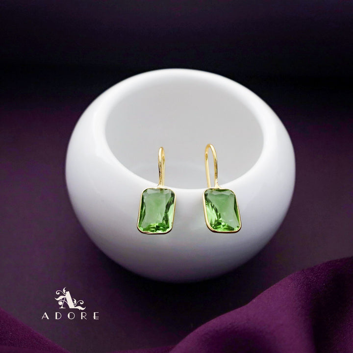 Cercel Rectangle Glossy Drop