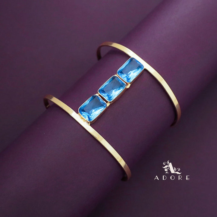 Tri Glossy Rectangle Hand Cuff