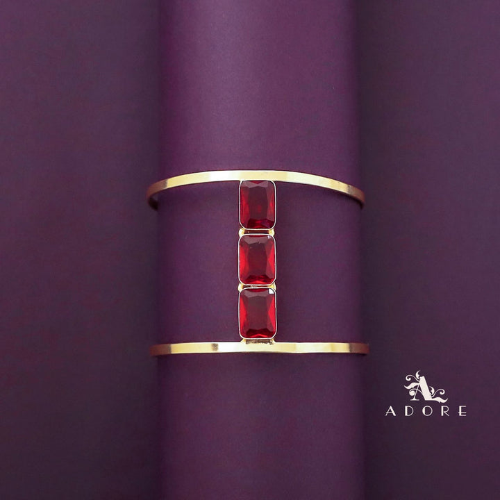 Tri Glossy Rectangle Hand Cuff