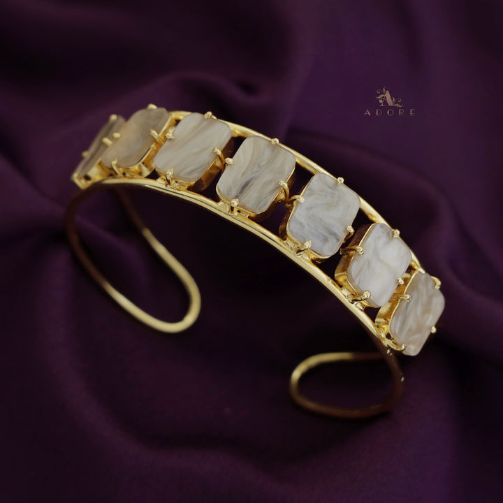 Adonai 7 Stone Rectangle Bangle